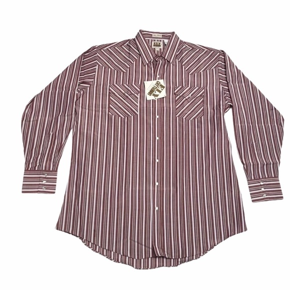 Ely Cattleman Western Tall Man Shirt 18 x 36 Tall - Picture 8 of 8